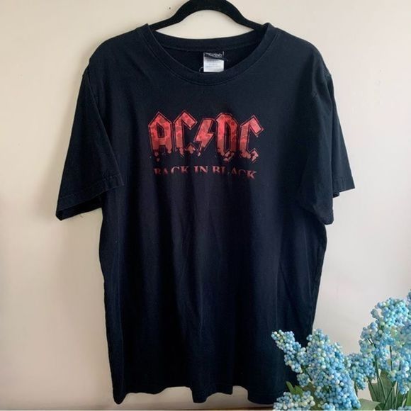 AC/DC Back in‎ Black Band Tee - Picture 1 of 6